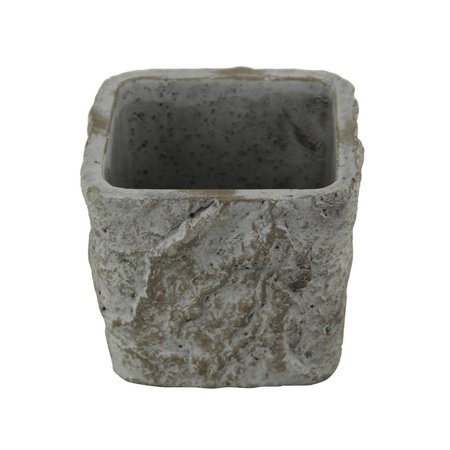 CHEUNGS 3.25 lbs Square Tapered Cement Planter 5099S